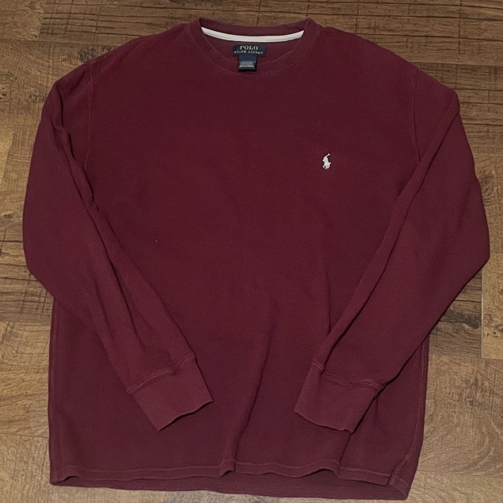 Ralph Lauren Burgundy Crewneck Sweater